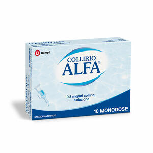 Dompe Collirio Alfa - 0,8 Mg/ml Collirio, Soluzione  10 Contenitori Monodose 0,3 Ml