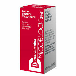 Dermovitamina - Dermovitamina Micoblock 3 In 1 Smalto Idratante E Traspirante Rosso 5ml