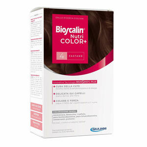 Bioscalin - Bioscalin Nutricolor Plus 4 Castano Crema Colorante 40ml + Rivelatore Crema 60ml + Shampoo 12ml + Trattamento Finale Balsamo 12ml