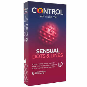  - Control Sensual Dots&lines 6 Pezzi