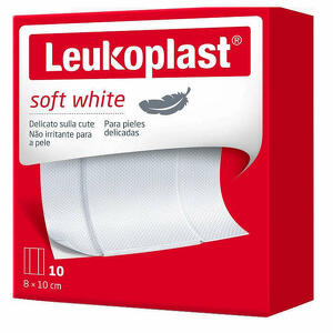  - Leukoplast Soft White 100 X 8 Cm 10 Pezzi