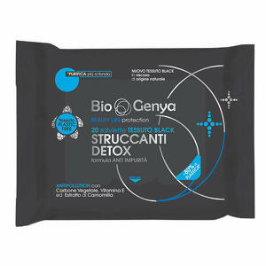  - Biogenya Beauty Life Protection 20 Salviette Tessuto Black Struccanti Detox