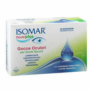  - Isomar Occhi Plus Gocce Oculari Per Occhi Secchi All'acido Ialuronico 0,25% 30 Flaconcini Monodose