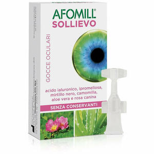  - Afomill Sollievo Gocce Oculari Occhi 10 Fiale Da 0,5ml