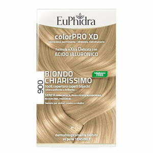  - Euphidra Colorpro Xd 900 Biondo Chiarissimo Gel Colorante Capelli In Flacone + Attivante + Balsamo + Guanti