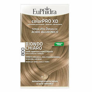  - Euphidra Colorpro Xd 800 Biondo Chiaro Gel Colorante Capelli In Flacone + Attivante + Balsamo + Guanti