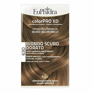  - Euphidra Colorpro Xd 630 Biondo Scuro Dorato Gel Colorante Capelli In Flacone + Attivante + Balsamo + Guanti