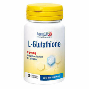  - Longlife L-glutathione 250mg 30 Compresse