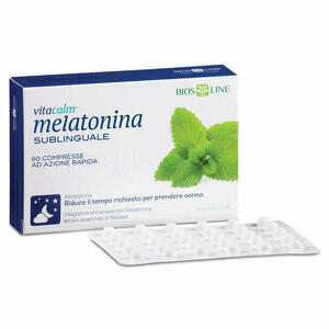  - Bios Line Vitacalm Melatonina Sublinguale 60 Compresse 1mg