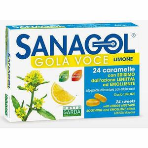  - Sanagol Gola Voce Senza Zucchero Limone 24 Caramelle