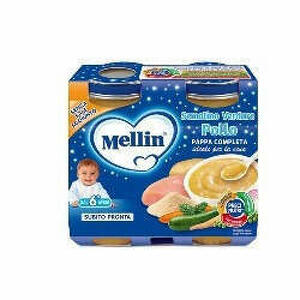  - Mellin Omogeneizzato Cena Pollo Verdure 2 Pezzi 200 G