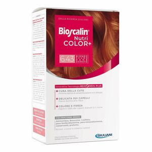 Bioscalin - Bioscalin Nutricolor Plus 6,43 Biondo Scuro Rame Dorato Crema Colorante 40ml + Rivelatore Crema 60ml + Shampoo 12ml + Trattamento Finale Balsamo 12ml