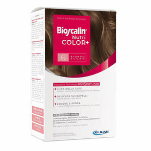 Bioscalin - Bioscalin Nutricolor Plus 6 Biondo Scuro Crema Colorante 40ml + Rivelatore Crema 60ml + Shampoo 12ml + Trattamento Finale Balsamo 12ml