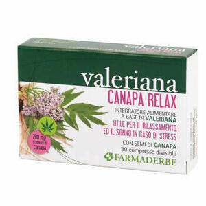  - Valeriana Canapa Relax 30 Compresse Divisibili