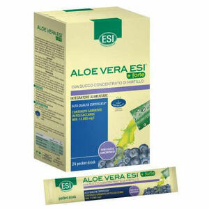 Esi - Esi Aloe Vera Succo + Forte Mirtillo 24 Pocket Drink