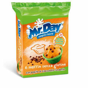  - Mr Day Muffin Senza Glutine Con Pepite Di Cioccolato Fondente 6 X 42 G