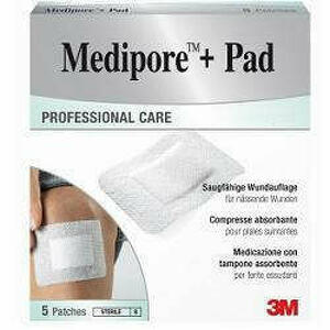  - Medicazione Medipore+pad 10x15cm 5pezzi