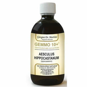  - Gemoo 10+ Gemmoderivato Concentrato Ippocastano Liquido Analcolico Aesculus Hippocastanum Ippocastano 500ml